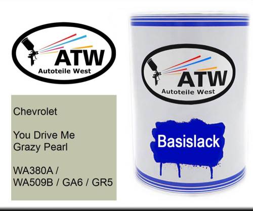 Chevrolet, You Drive Me Grazy Pearl, WA380A / WA509B / GA6 / GR5: 500ml Lackdose, von ATW Autoteile West.